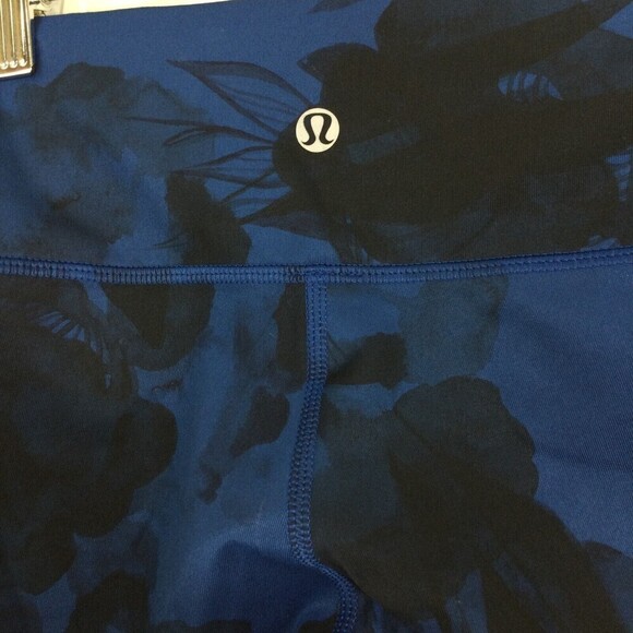 Lululemon Wunder Under Pant Full-On Luxtreme Jumbo Inky Floral Black Leggings 6 - Picture 7 of 10